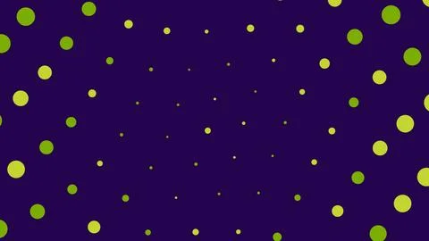 Green circles pattern on a dark purple background Illustrazione stock