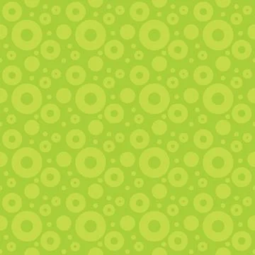 Green Circles Pattern with Various Sizes Illustrazione stock