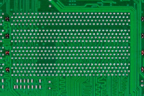 Green circuit board, a background Stock Photos