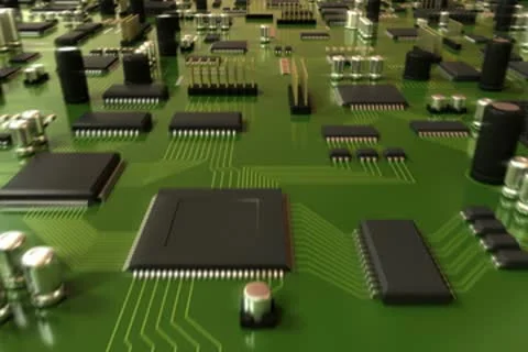 Green Circuit Board. HD Loop. Stock Footage 10592910