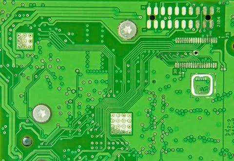 Green circuit board Stock Photos