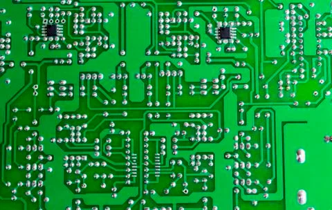 The green circuit board Stock Photos