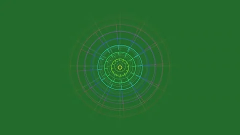 Green Circular Design Circular on Green Screen Background Horizontal 16:9 Stock Footage 339443879
