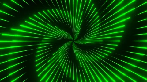 Green Circular Duable Laser Show Background VJ Loop in 4K Stock Footage 309016392