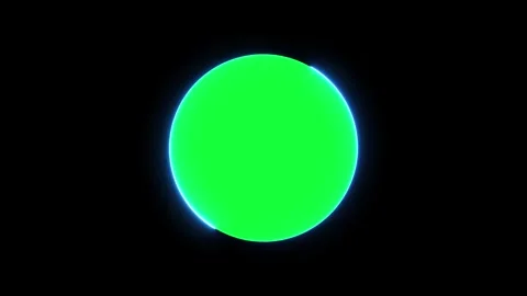 Green circular with glowing neon circular line animation. Neon Circle motio.. Stock Footage 293484229