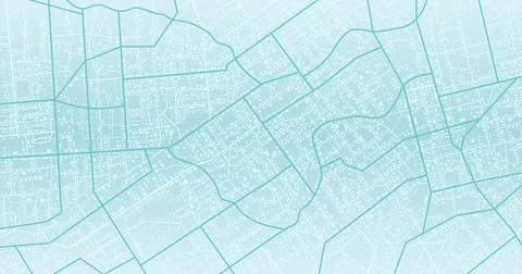 Green city area, background map, streets. Skyline urban panorama. Cartography Stock Illustration