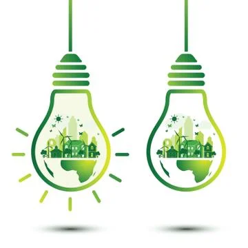 Green city Stock Illustration