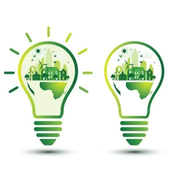 Green city Stock Illustration