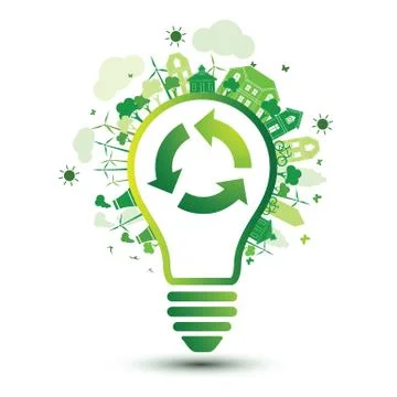 Green city Stock Illustration