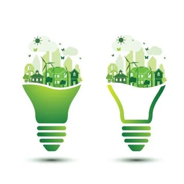 Green city Stock Illustration