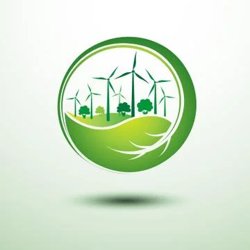 Green city Stock Illustration