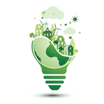 Green city Stock Illustration