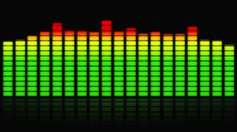 Green classic equalizer Stock Footage 40726400