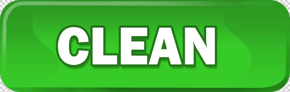Green clean button icon Stock Illustration