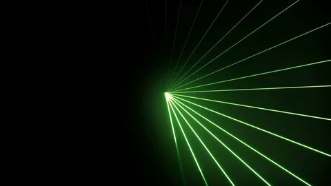 Green Clockwise Lasers Stock Footage 74500648