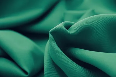 Green cloth texture background Stock Photos