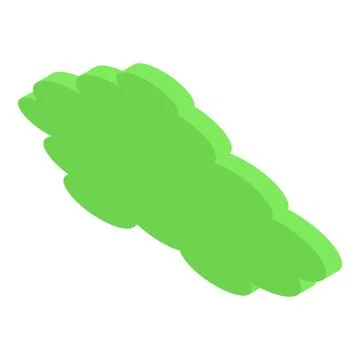 Green cloud computing symbol floating on white background Illustrazione stock