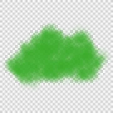 Green cloud Stock Illustration