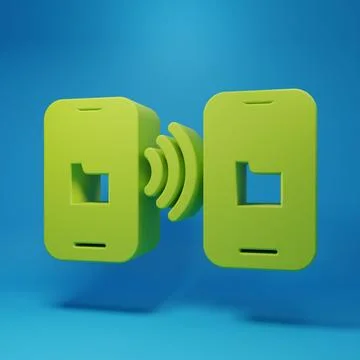 Green Cloud technology data transfer and storage icon isolated on blue back.. 스톡 일러스트