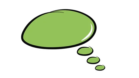 Green cloud of a thought Stock Footage 91814771