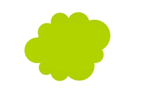 Green cloud on white background. A symbol of hydrocarbon pollution. 스톡 일러스트