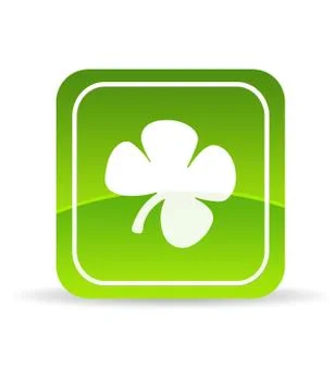 Green clover icon Stock Illustration