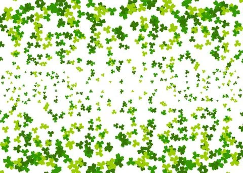 Green clover isolated background vector Stock Illustration