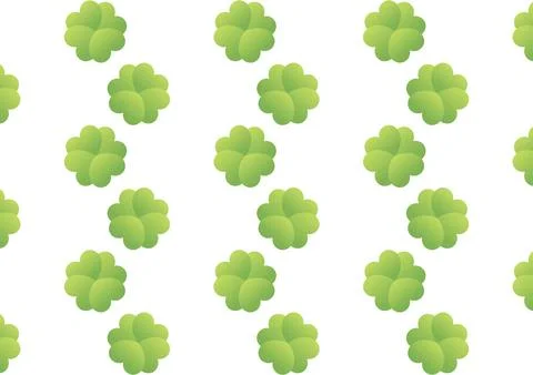 Green clover leaf background Stock Illustration