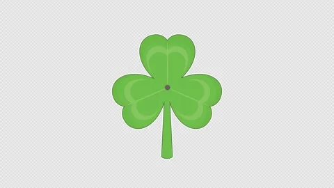 Green clover shamrock leaf Vídeo Stock 335453568