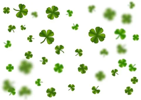 Green clover St Patrick Day Stock Illustration