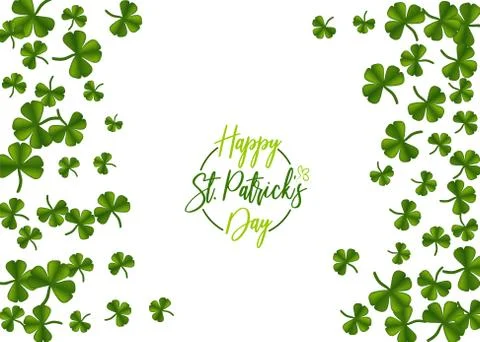 Green clover St Patrick Day Stock Illustration