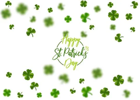 Green clover St Patrick Day Stock Illustration