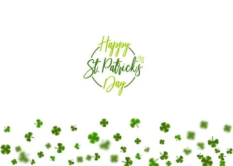 Green clover St Patrick Day Stock Illustration