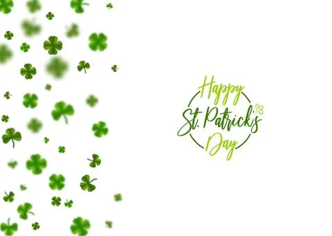 Green clover St Patrick Day Stock Illustration