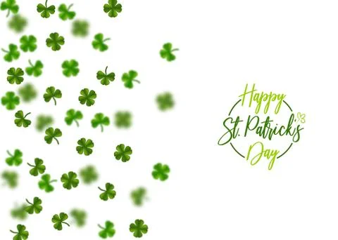 Green clover St Patrick Day Stock Illustration