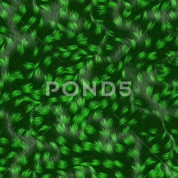 Green coat, fur texture to background Stock Illustration