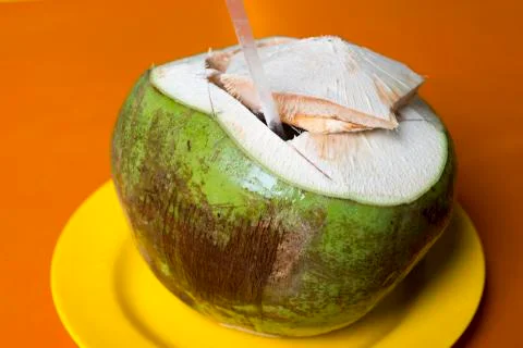 Green coconut Stock Photos