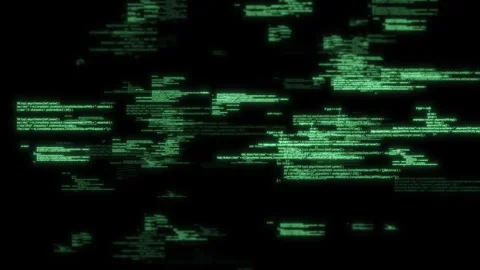 Green Code Background Stock Footage 343570409
