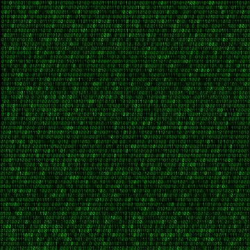 Green code background Illustrazione stock