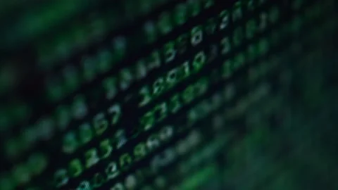 Green code on computer. code developer technology Stock Footage 204840789