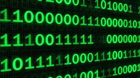 The green code made programming dark background Stockfoto's