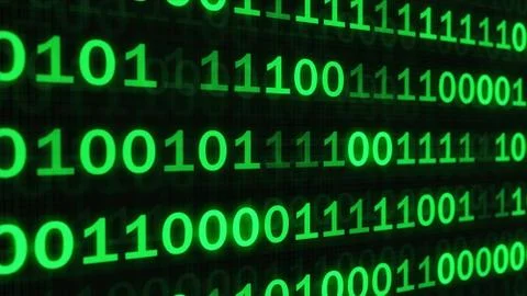 The green code made programming dark background Stockfoto's