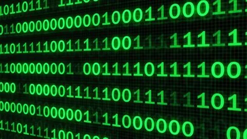 The green code made programming dark background Stockfoto's