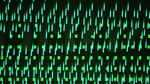 Green code matrix rain falling fast. Stock Footage 340031601
