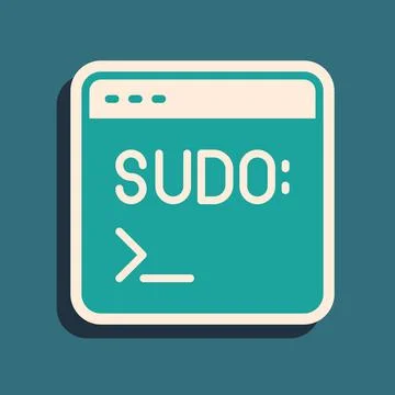 Green Code terminal icon isolated on green background. Browser window with Stock Illustration