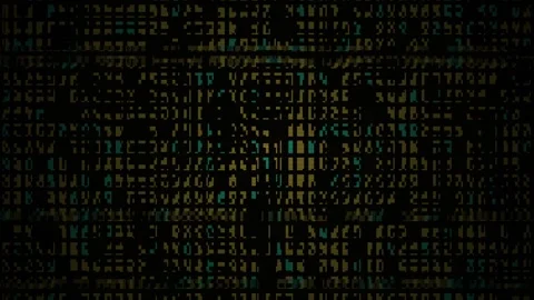 Green code text on black background. Stock Footage 334885101