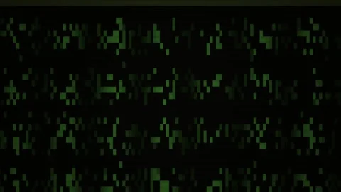Green code text on black screen. Stock Footage 335112502