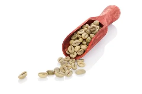 Green coffee beans. Stock Photos