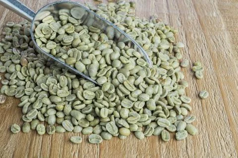 Green coffee beans Stock-Fotos
