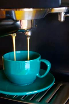 Green coffee cup Stock Photos